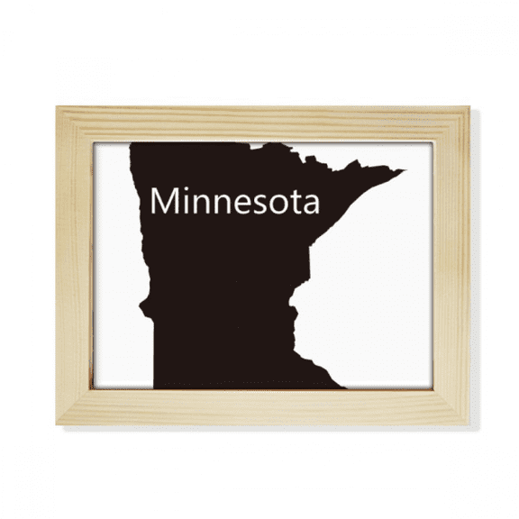 minnesota ameusa map outline desktop photo frame picture art decoration painting 6x8 inch