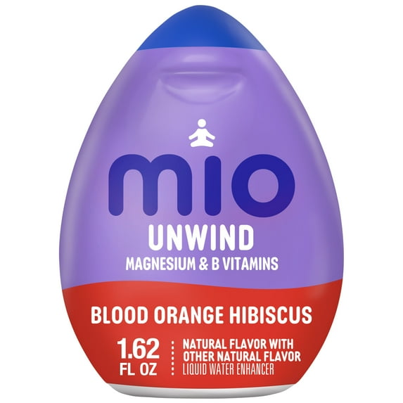 Mio Unwind Blood Orange Hibiscus Liquid Water Enhancer with Magnesium & B Vitamins, 1.62 fl oz Bottle