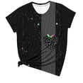 thumbnail image 1 of miqiqism Valentines Tshirt Top for Women Casual Loose Pullover Shirts Colorful Heart T-shirt Juniors Fashion Short Sleeve Round Neck Clothing Summer Outfit,#08_Multicolor,L, 1 of 5