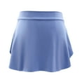thumbnail image 1 of miqiqism Women's Half-length Skirts Ballet Skirt Gymnastics Exercise Dress Skirt Fashion Hip Scarf Soft Skirts for Lady,01_Light Blue,XX-Large, 1 of 5