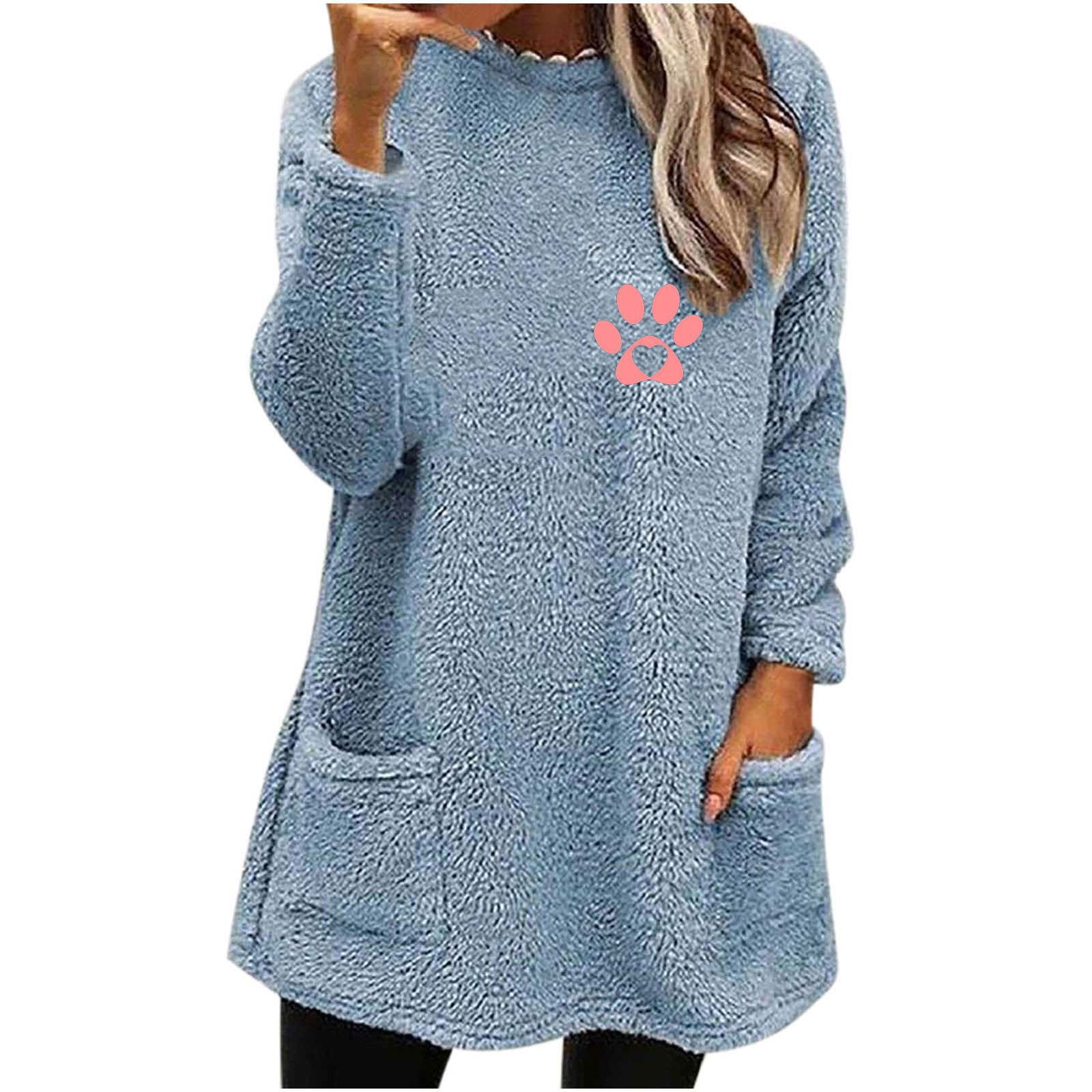 Women Chic With Scarf Knitted Fashion O Neck Basic Long Sleeves Sweater