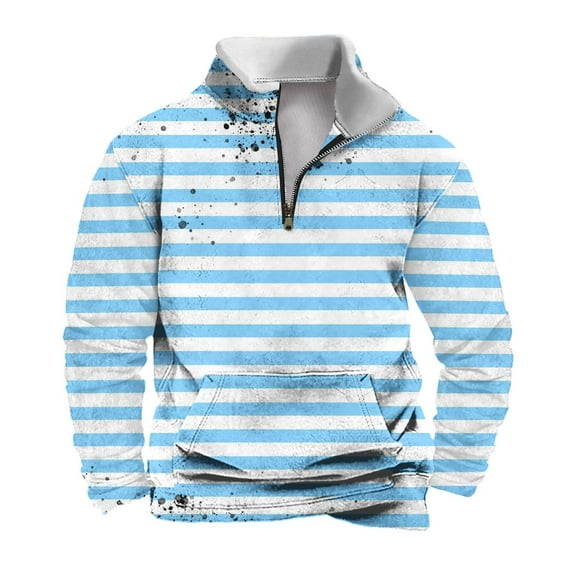 HAiming Plus Size Men's Hoodless Sweatshirt Crew Neck Long Sleeve Casaul Solid Color Workout Pullover Tops