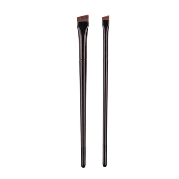 mirlewaiy 2 Pack Flat Definer Brushes, Precision Angled Eyebrow & Eyeliner Makeup Brushes