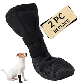 mirlewaiy 2PCS Dog Paw Wound Recovery Boot, Lick-Proof Protection, Non-Slip Pet Shoe with Self-Adhesive Strap, Soft Protector for Medium to Large Dogs, 2-Point Adjustable Fasteners