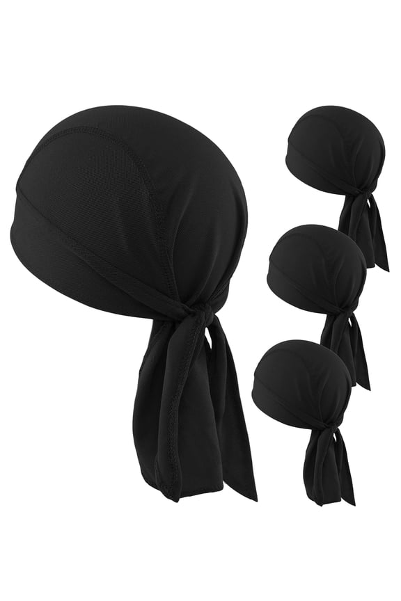 Cooling Helmet Liner Skull Cap, Breathable Biker Do Rag Bandana Headwrap for Motorcycle Men
