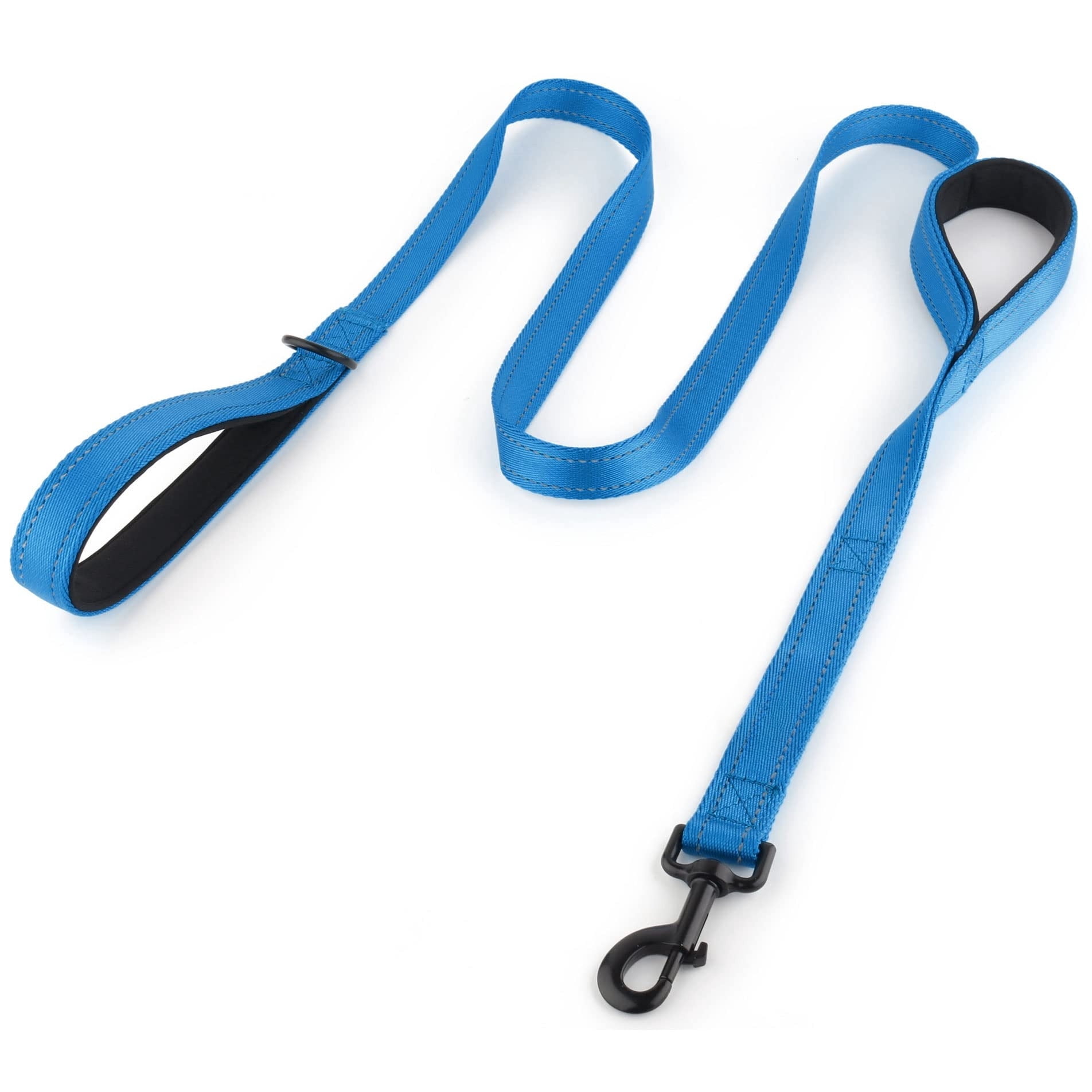 mirlewaiy Dog Leash 6ft Long,Traffic Padded Two Handle,Heavy Duty,Reflective Double Handles Lead for Control Safety Training,Leashes for Large Dogs or Medium Dogs,Dual Handles Leads(Green)