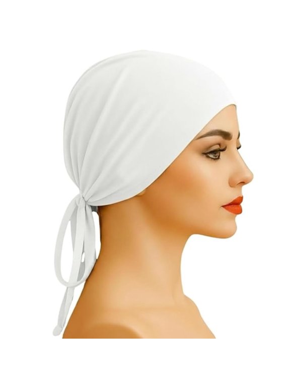 Hijab Undercap, Non-Slip Breathable Under Hijab Cap for Women(Black)