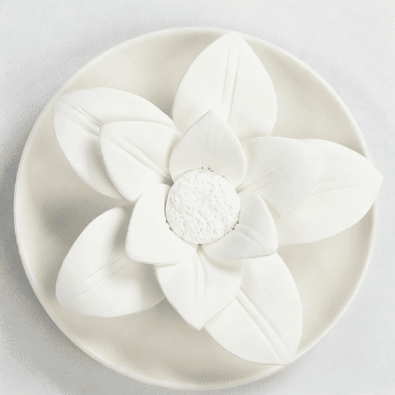 mirlewaiy Lotus Flower Essential Oil Diffuser, Ceramic Passive Aromatherapy Ornament with Tray(Style6)