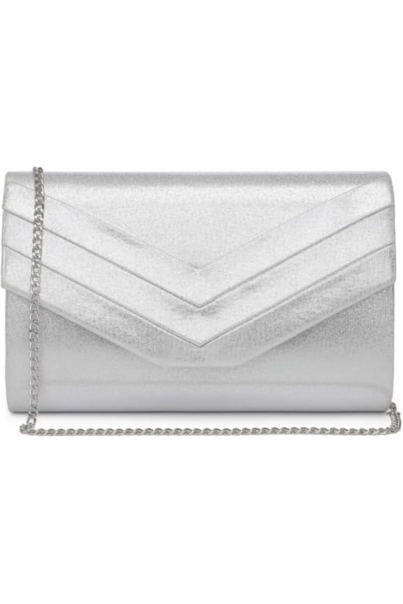 Women's Evening Bags Formal Party Clutches Wedding Purses Cocktail Prom Handbags-silver