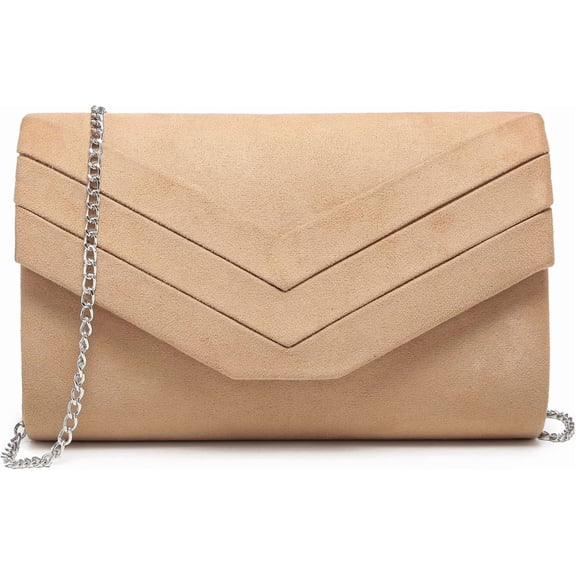 mirlewaiy Women's Evening Bags Formal Party Clutches Wedding Purses Cocktail Prom Handbags-Camel