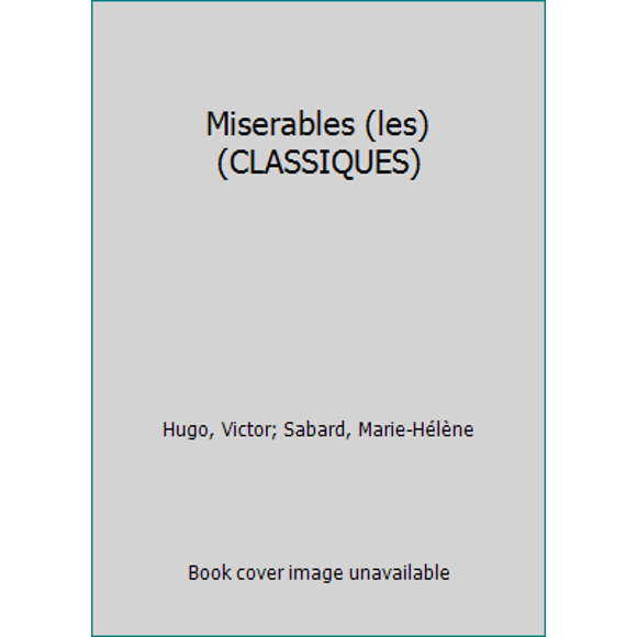 Pre-Owned miserables cf nouvelle edition (Unknown) 221104199X 9782211041997