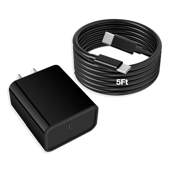 mistyhony 20W USB C Super Fast Wall Charger with 5Ft Type-C Cable, PD 3.0 Charging Kit for Moto G Power/Stylus/G 5G/Edge/One 5G, Samsung Galaxy, Google Pixel & All USB-C Devices