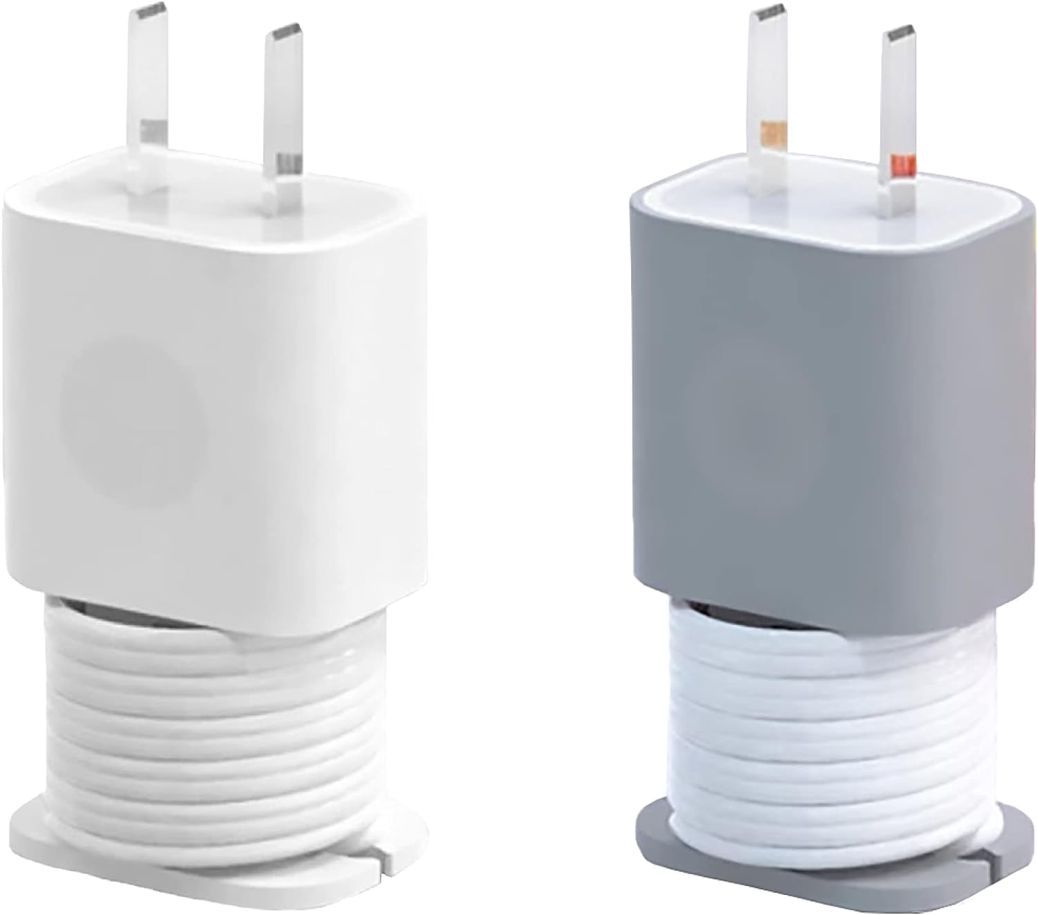 mistyhony 4-Pack 2 in 1 Silicone Charger Protector with Cord Wrap ...