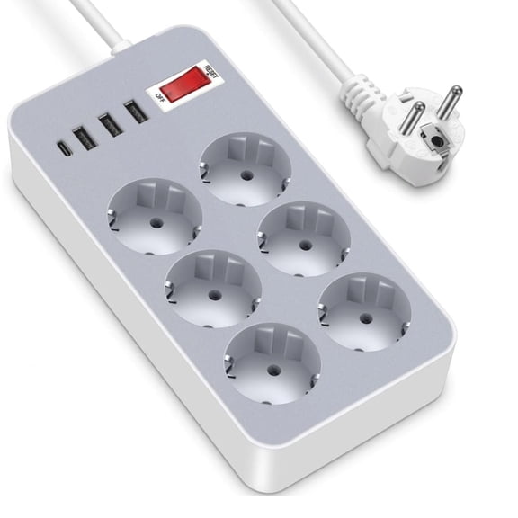 mistyhony Multi -tap Outlet Plug Extension Cable Socket for Home Network Filter 220v