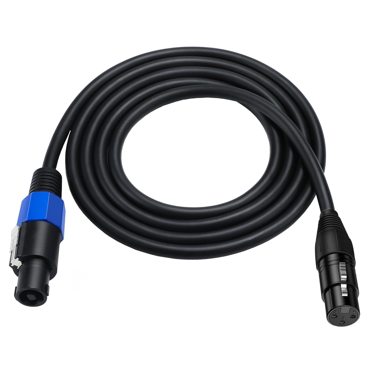 mistyhony Speakon to XLR Speaker Cable, XLR Female to Speakon Male Adapter, 50cm/1.6Feet with Twist Lock for DJ/PA Speakers
