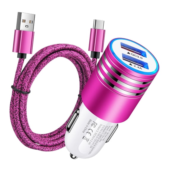 mistyhony USB C Car Charger Fast Charging Adapter Cigarette Lighter Plug Compatible with Samsung Galaxy S26 S25 S24 S23 S22 S21 Phones and Other USB C Powered Devices