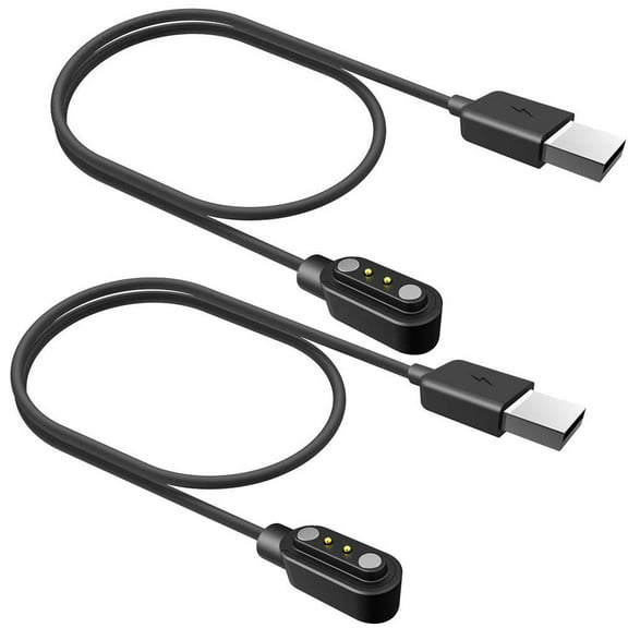 mistyhony VeryFit Smart Watch Charger USB Magnetic Smartwatch Replacement Charging Cable Cord (2 Pack)