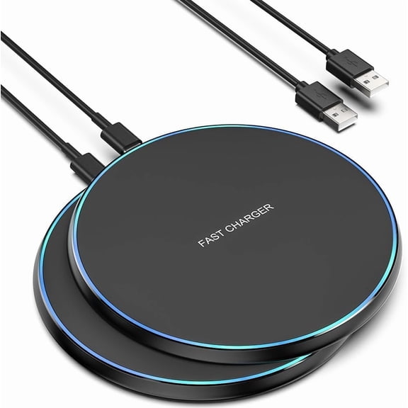 mistyhony Wireless Charger Compatible with iPhone 17 16 15 14 13 12 11 Pro Max/Mini/Plus/XR/X/8, 15W Max Fast Wireless Charging Pad Mat for Samsung Galaxy S23/S22/S21/S20/S10, Galaxy Buds