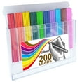 thumbnail image 1 of mivont 200pcs Colored Lead Pencils 2.0 mm Mechanical Pencil Lead 10 Unique colored pencils lead Art Supplies for Drawing Sketching Adult Coloring, 1 of 6