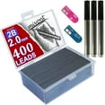 thumbnail image 1 of mivont 400pcs 2mm 2B HB Black 2.0mm Mechanical Pencil Holder Lead Refill drawing draft, 1 of 4