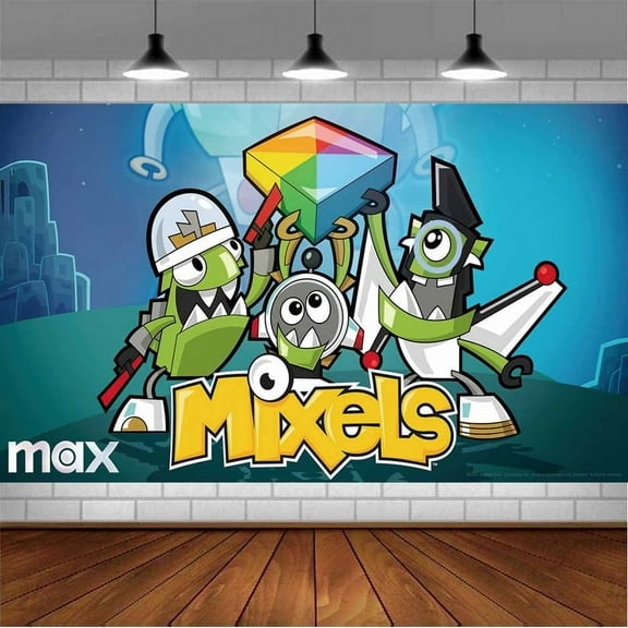 mixels Backdrop Banner Party Supplies Poster Movie Theme Background for Photography Birthday Decorations
