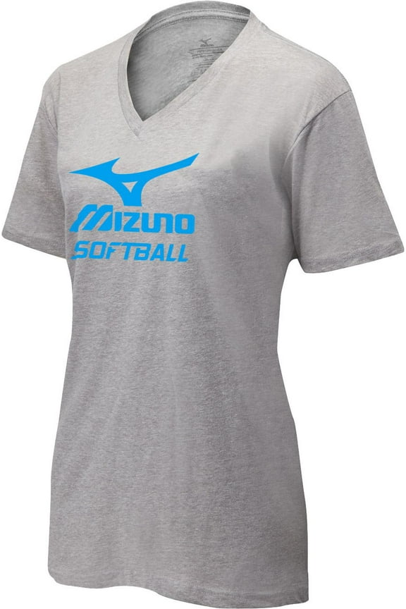 mizuno women's v-neck softball t-shirt