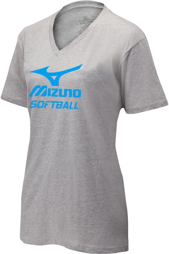 mizuno women's v-neck softball t-shirt