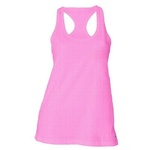 mj soffe juniors burn out tank, neon pink, large