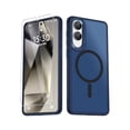 thumbnail image 1 of for Samsung Galaxy S25 Edge Case, Matte Magnetic Phone Case with 1 Screen Protector, Support for Magsafe, Translucent Frosted Shockproof Protective Cover for Samsung Galaxy S25 Edge, Navy Blue, 1 of 1