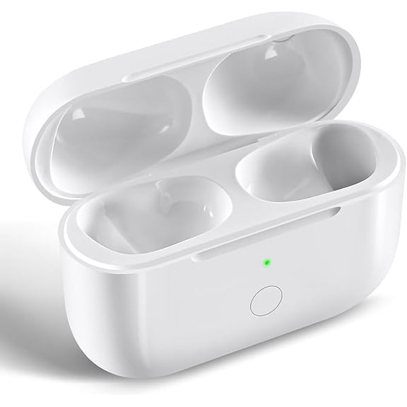 mjw001 Compatible with AirPod Pro 1st & 2nd Generation Charging Case Replacement with USB-C Charging, Wireless Air Pod Pro 1 2 Charger Case with Bluetooth Pairing Sync Button, with Type-C