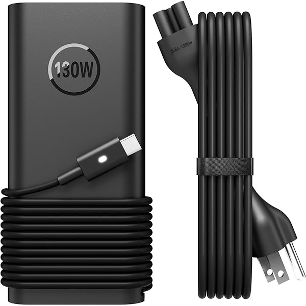 mlp001 130W USB C Laptop Charger Type-C Power Adapter for Dell XPS 15 2 ...