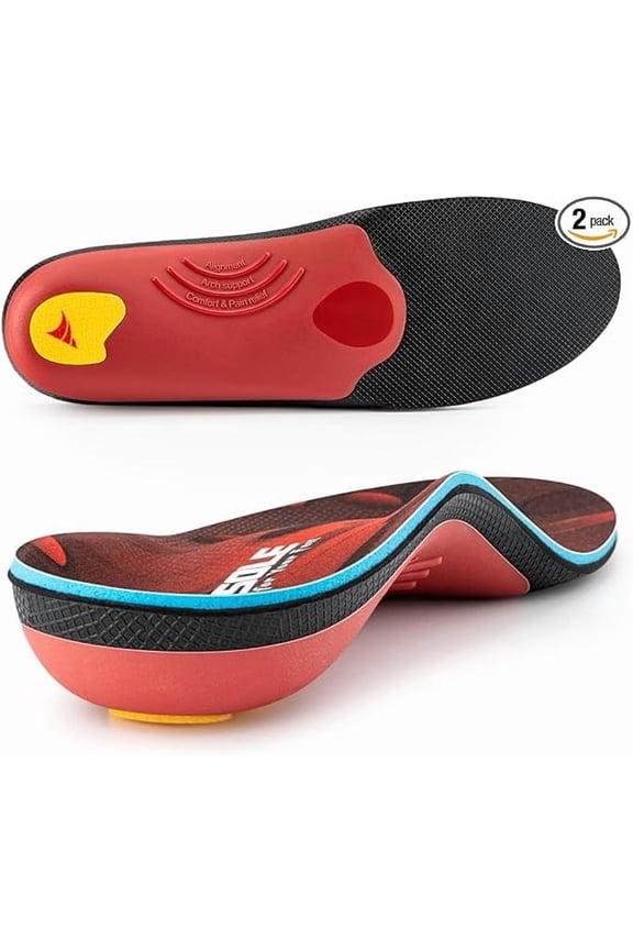 250+ lbs Plantar Fasciitis High Arch Support Insole for Men Women,Heavy Duty Support Pain Relief Orthotics Insert,Relieve Flat Feet,High Arch,Foot Pain,Standing All Day Boot Work Shoe Insole