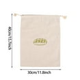 thumbnail image 1 of mnjin 1pc linen bread bag reusable bread drawstring bag cotton bread bag a, 1 of 2