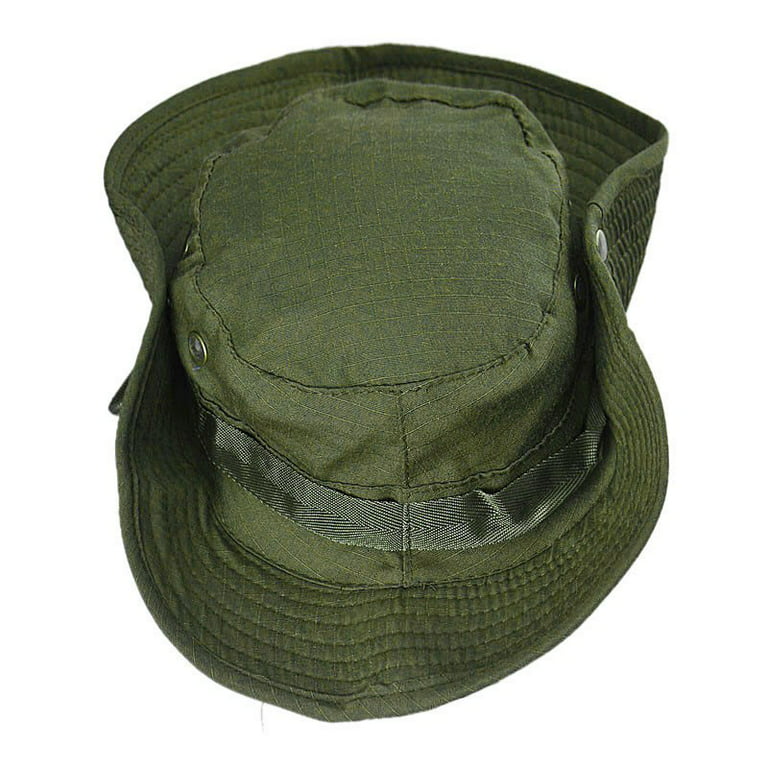 mnjin baseball caps bucket hat boonie hunting fishing outdoor ca beanies  for winter army green