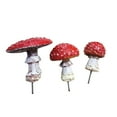 thumbnail image 1 of mnjin dark accessories micro glow statue in the mushroom mushroom decor for garden garden desktop ornament red, 1 of 9