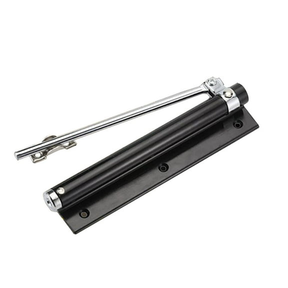 mnjin door stainless spring steel closer single adjustable automatic closer door tools & home improvement black