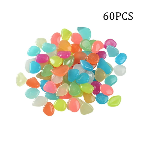 mnjin garden pebbles glow stones rocks luminous pebbles for walkways outdoor decor i