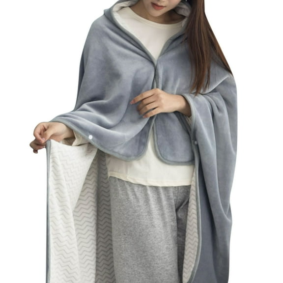 mnjin lady multifunction doublelayer tartan plaid blanket scarf wrap shawl winter warm g