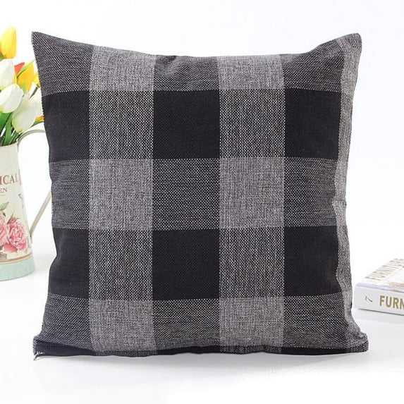mnjin lattice sofa bed home decor pillow case cushion cover grey grey