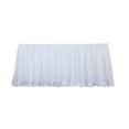 thumbnail image 1 of mnjin tulle table skirt high-end gold-rimmed mesh birthday wedding party decoration white, 1 of 5