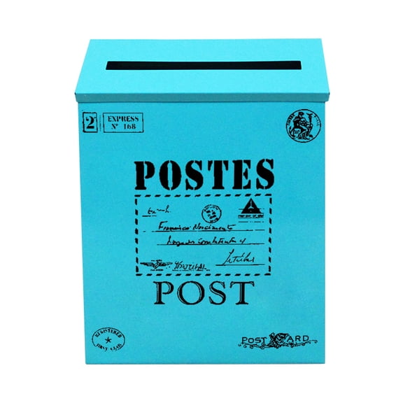 mnjin vintage mailbox iron mailbox hanging wall suggestion box mailbox home decoration shooting props wall wall decoration c