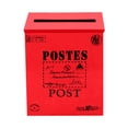 thumbnail image 1 of mnjin vintage mailbox iron mailbox hanging wall suggestion box mailbox home decoration shooting props wall wall decoration e, 1 of 4