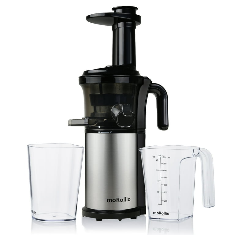 moRollio Cold Press Juicer; Powerful 200W Slow Masticating Juicer