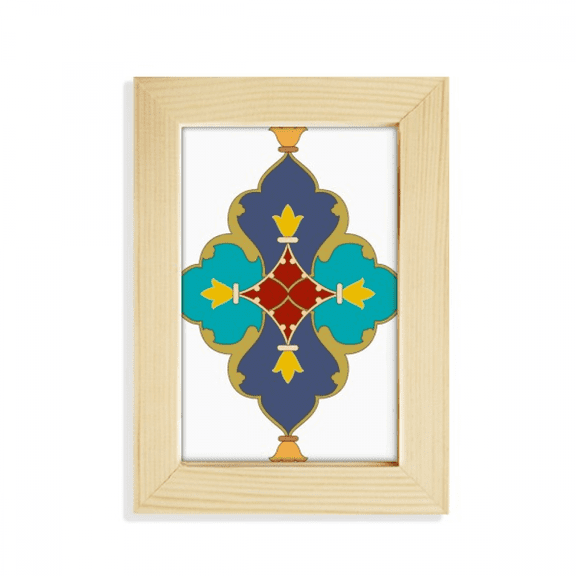 modern baroque flower pattern desktop display photo frame picture art painting 5x7 inch