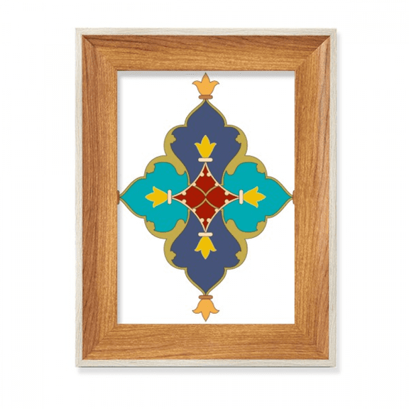 modern baroque flower pattern desktop wooden photo frame display picture art painting multiple sets