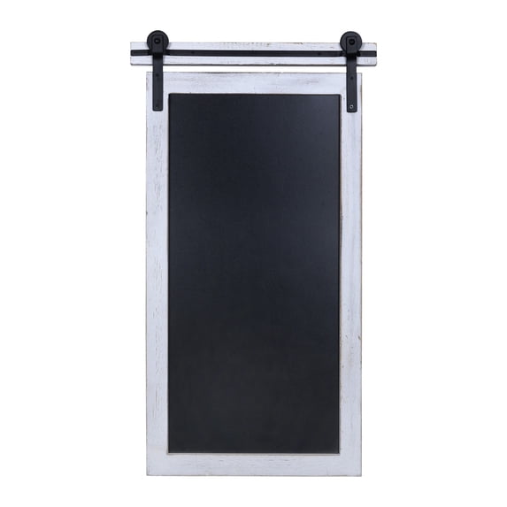 modern farmhouse white frame chalkboard wall decor