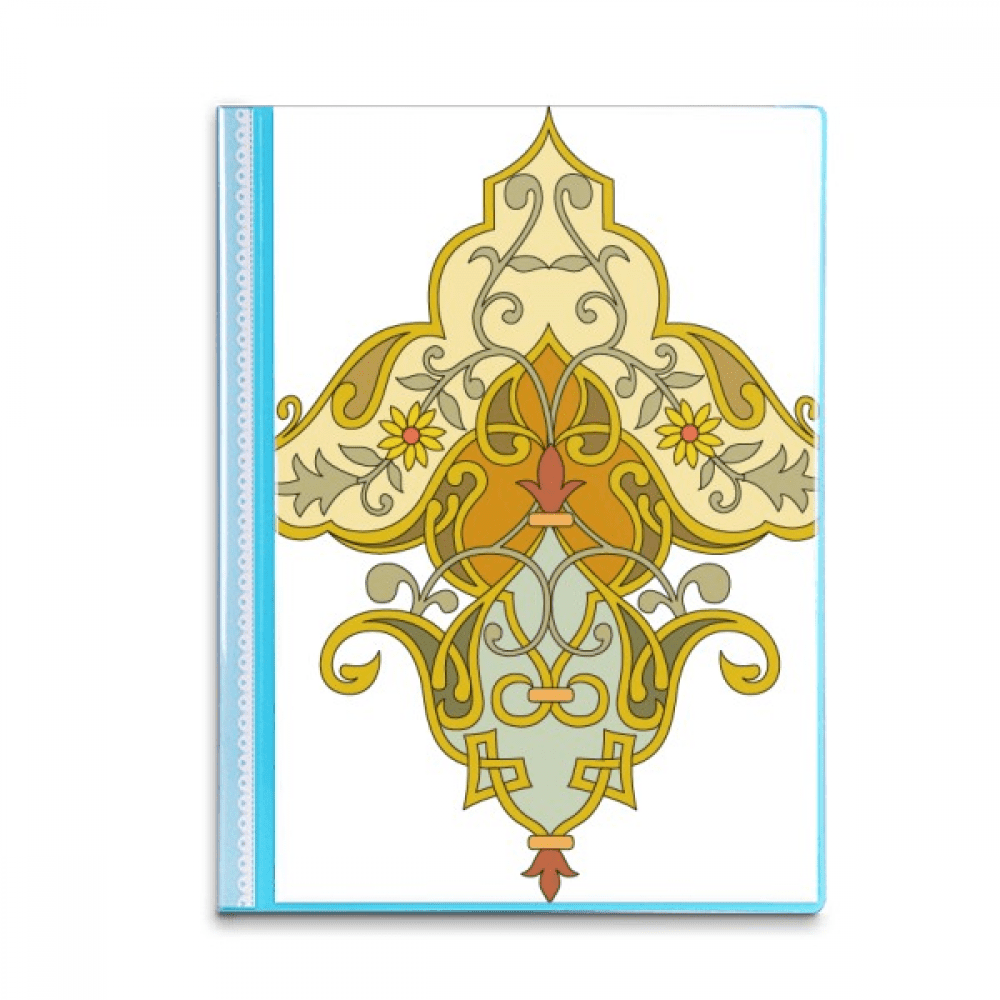 Drawing Pattern Protector modern flower baroque pattern Book Sheet Protectors Portfolio Binder ...