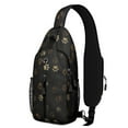 thumbnail image 1 of modern hunting Smile Mini Elephant Sling Backpack, Durable Lightweight Travel Daypack with Retro Ethnic Pattern and Tribal Art, 1 of 6
