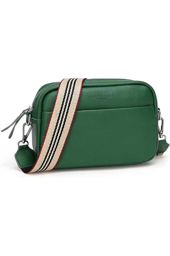moderne taschen mit breitem schultergurt umhängetasche damen klein leder crossbody bag damen kleine handtasche damen grün,Grün