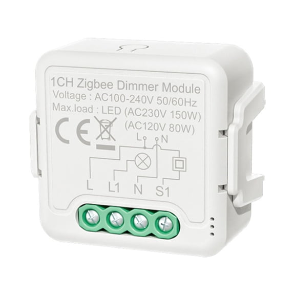module Zigbee Smart Dimmer Switch Module APP Remote Control Voice Control Timing Group Sharing Compatible with Home for Home Office